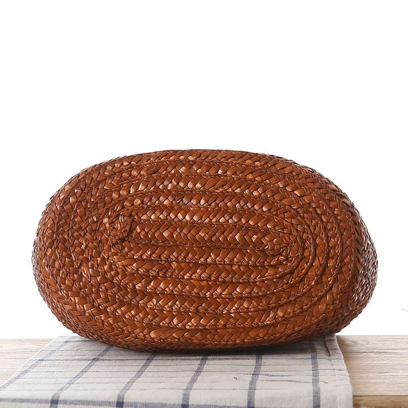 Beach shoulder bag with beads
