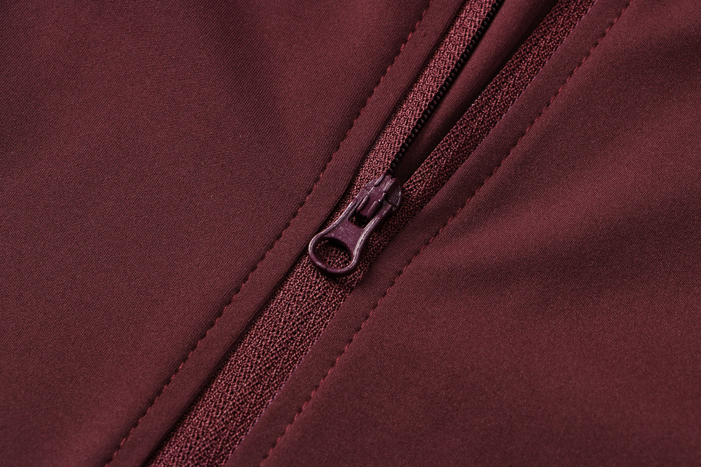 Fleece lined zip front top
