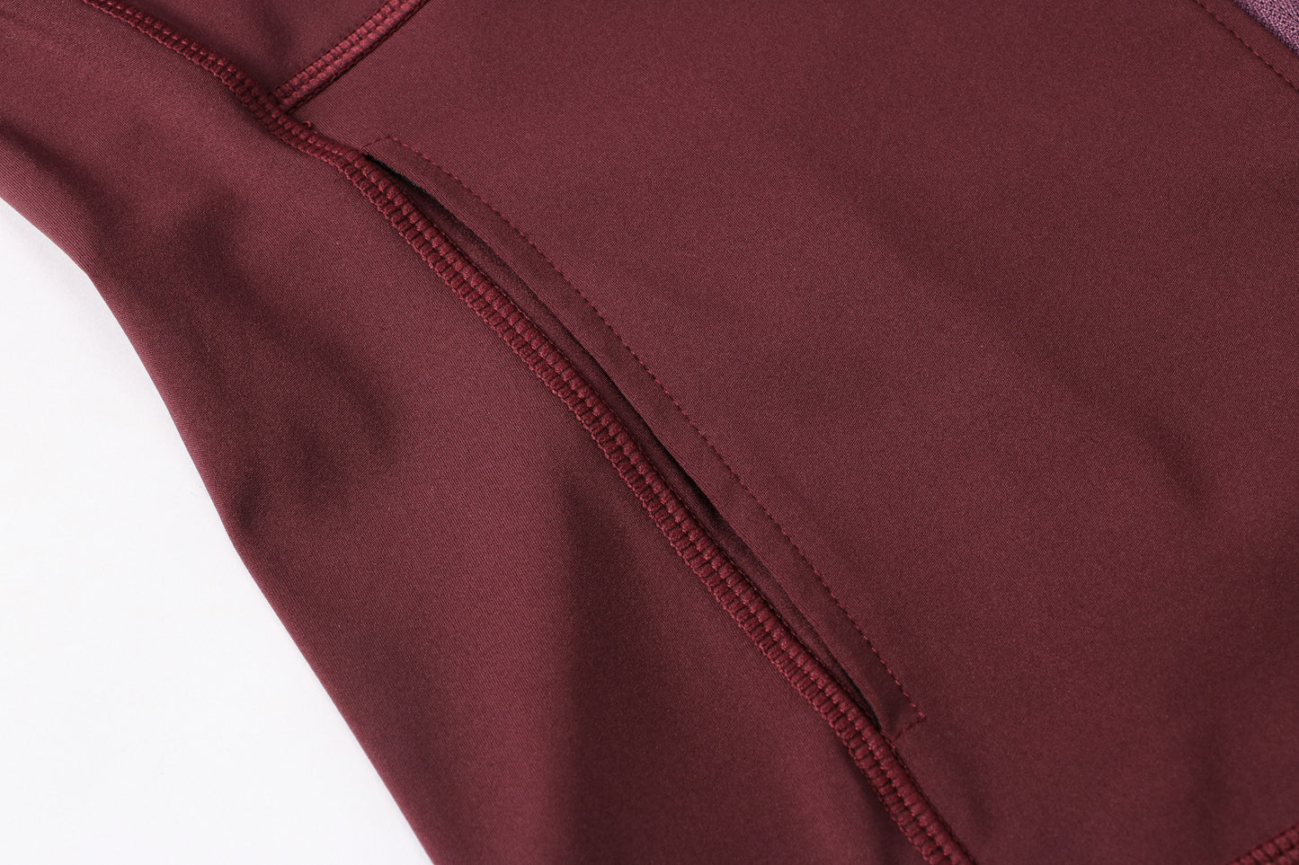 Fleece lined zip front top