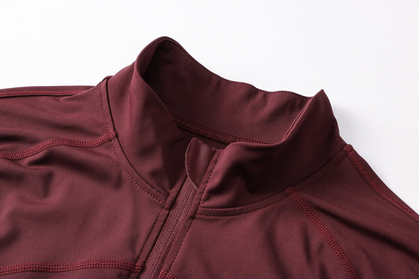 Fleece lined zip front top