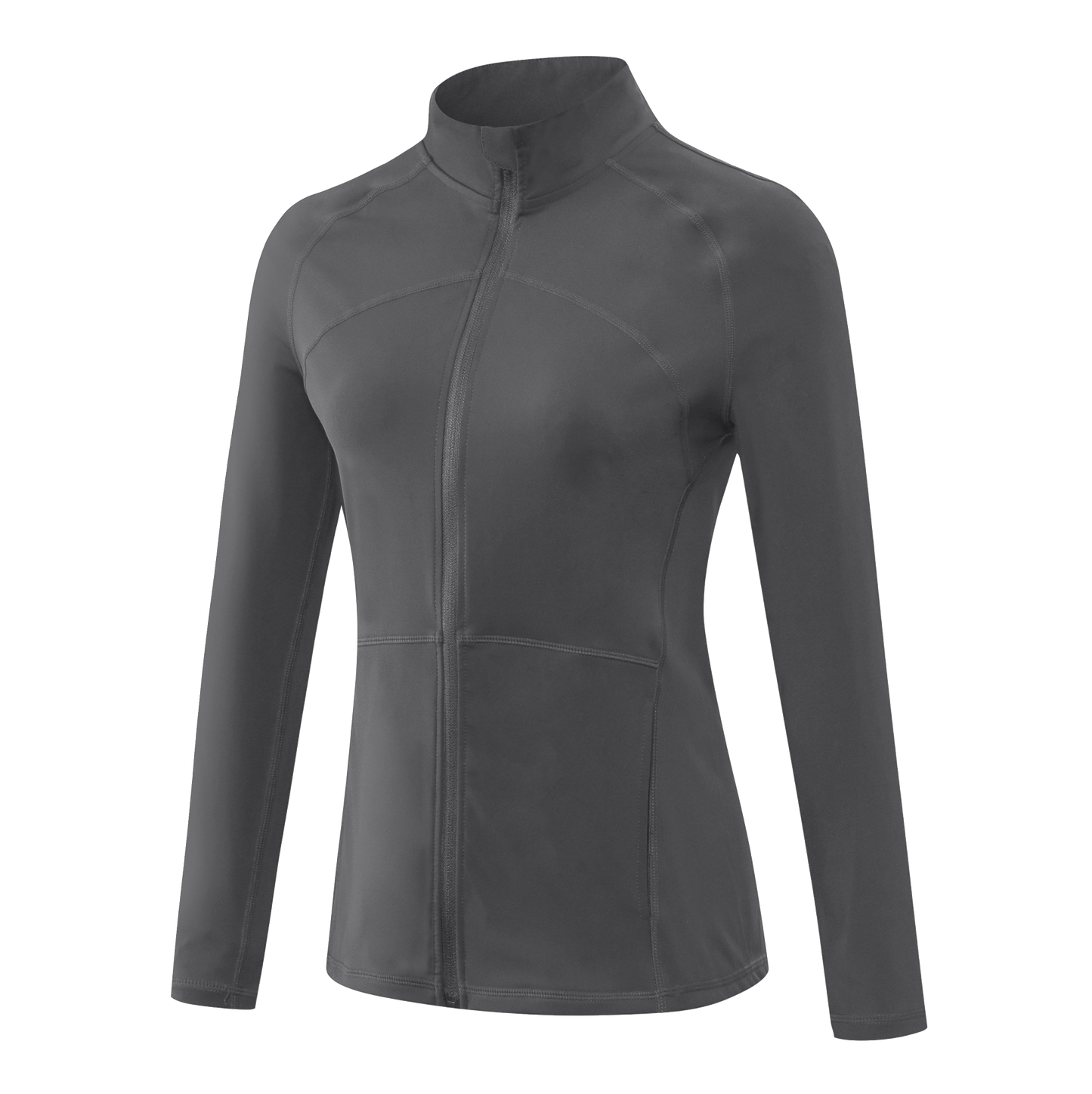 Fleece lined zip front top
