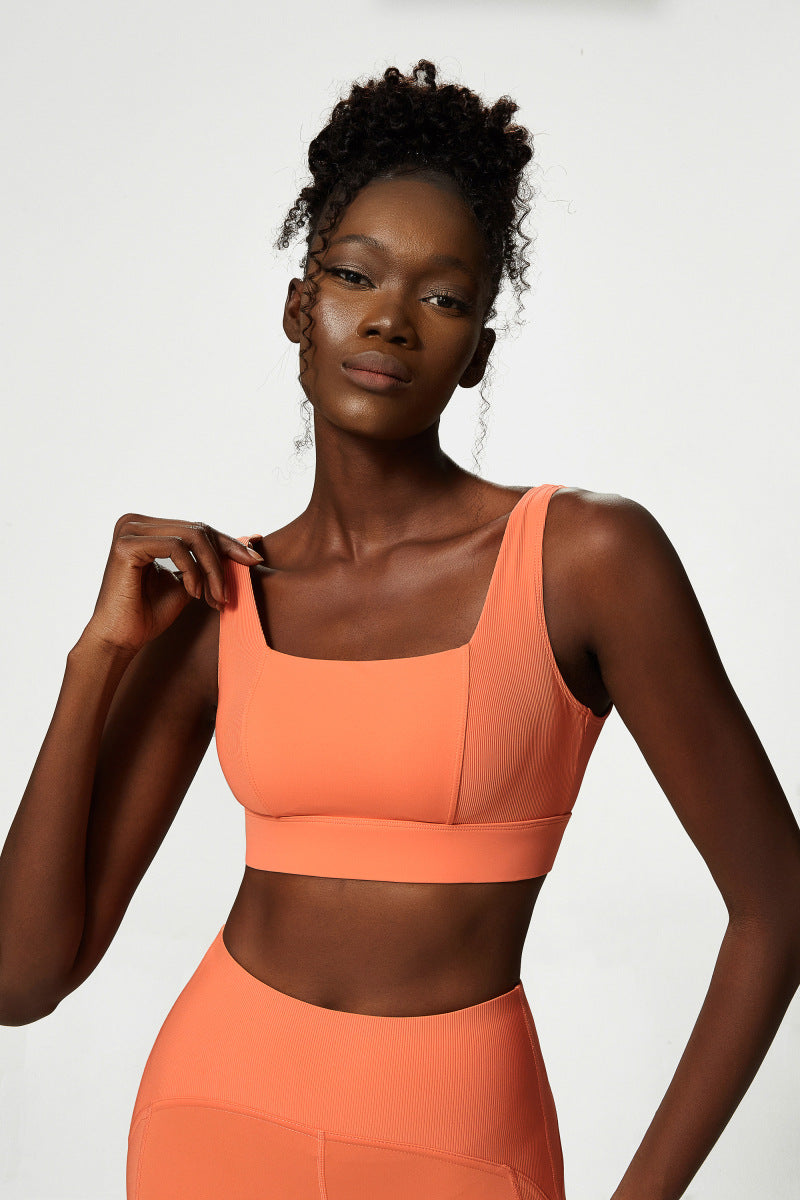 Low back sports bra