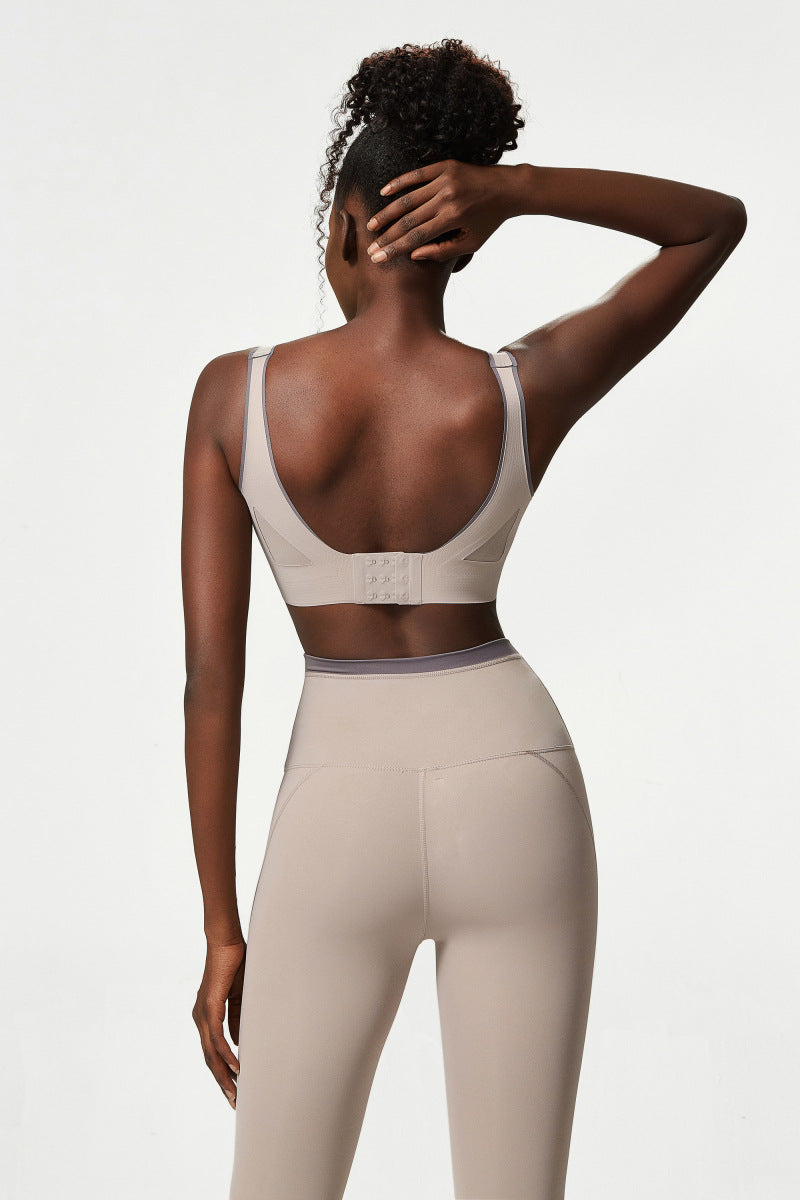 Low back sports bra