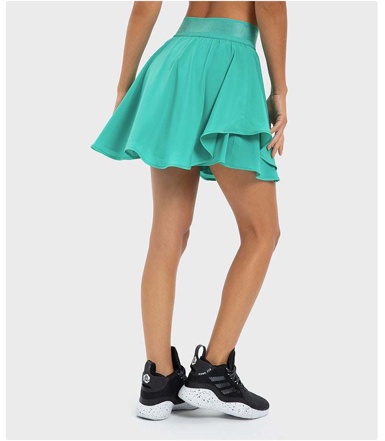 Layered skort