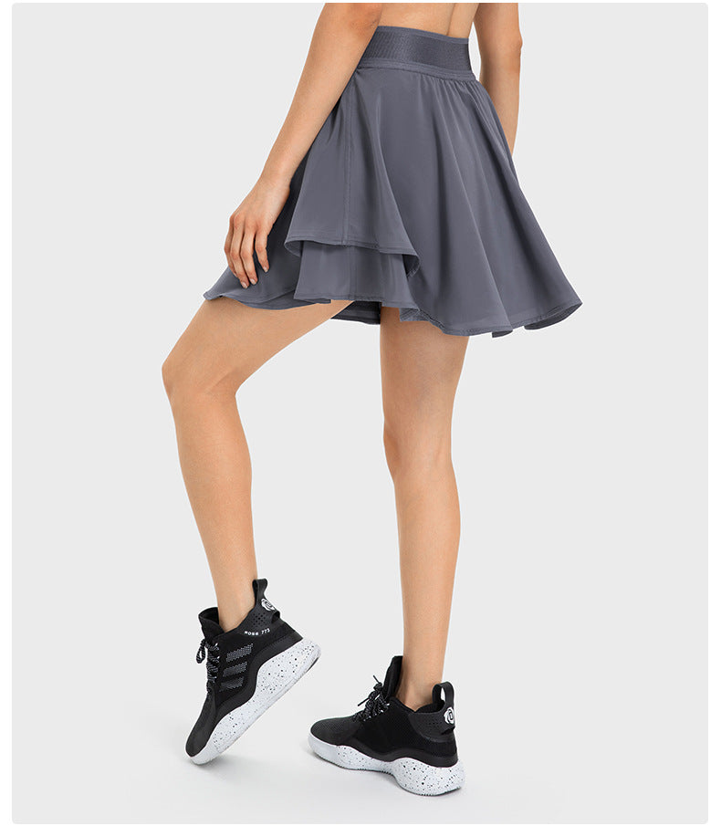 Layered skort