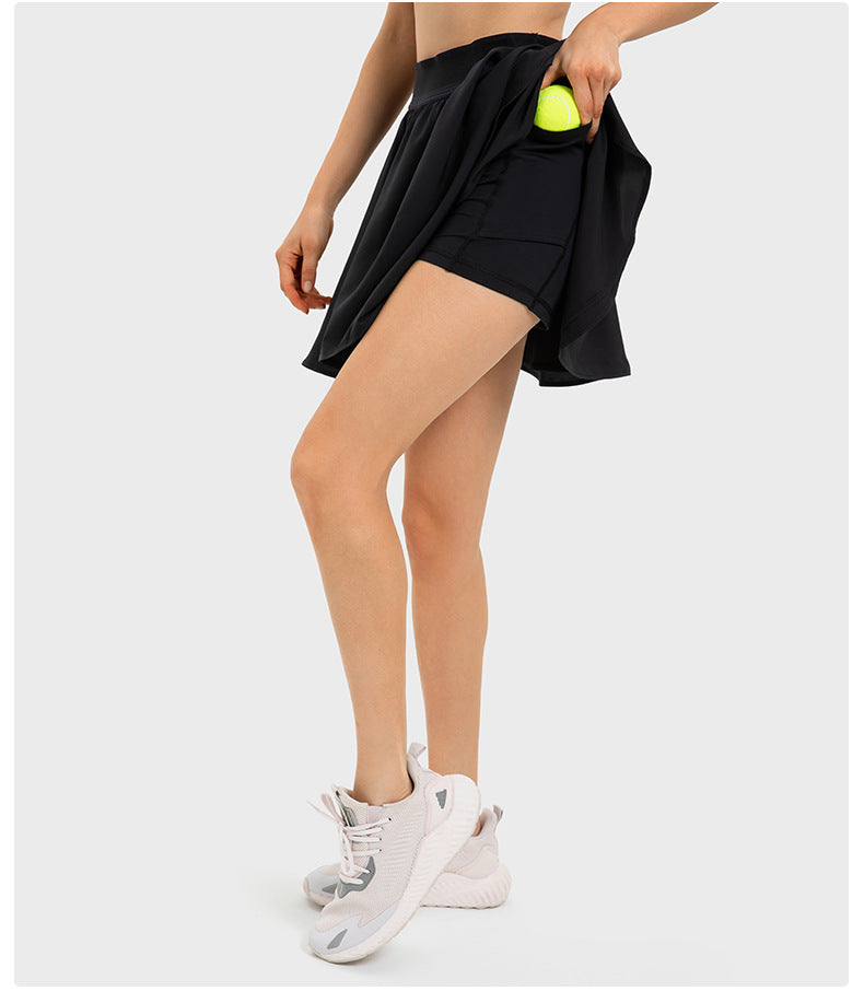 Layered skort