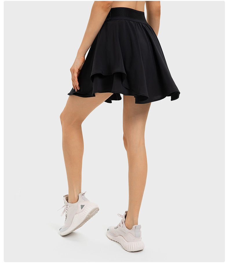 Layered skort