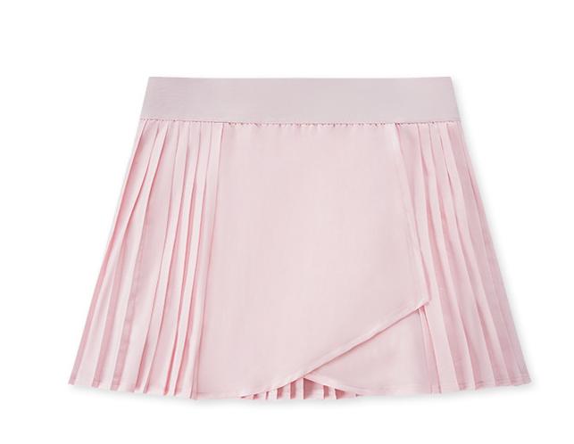 Pleated back skort