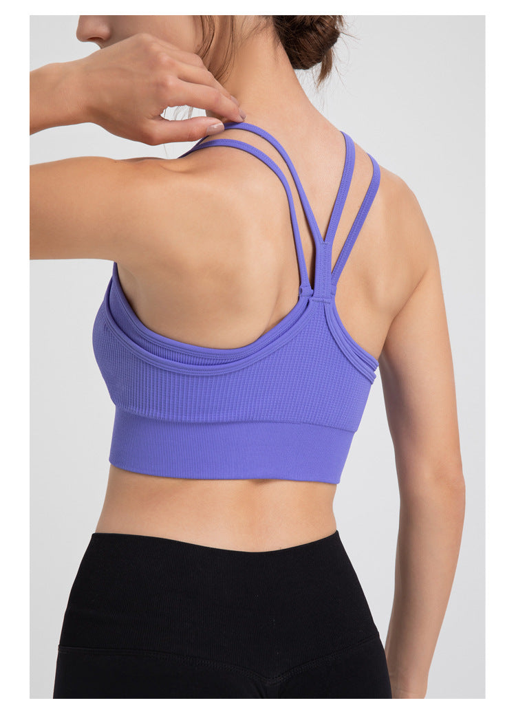 Double strap sports bra