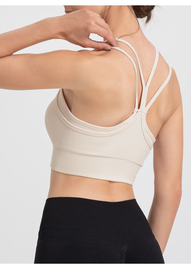 Double strap sports bra