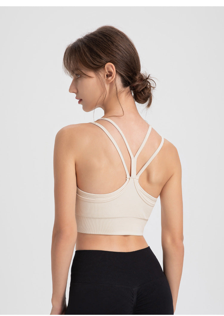 Double strap sports bra