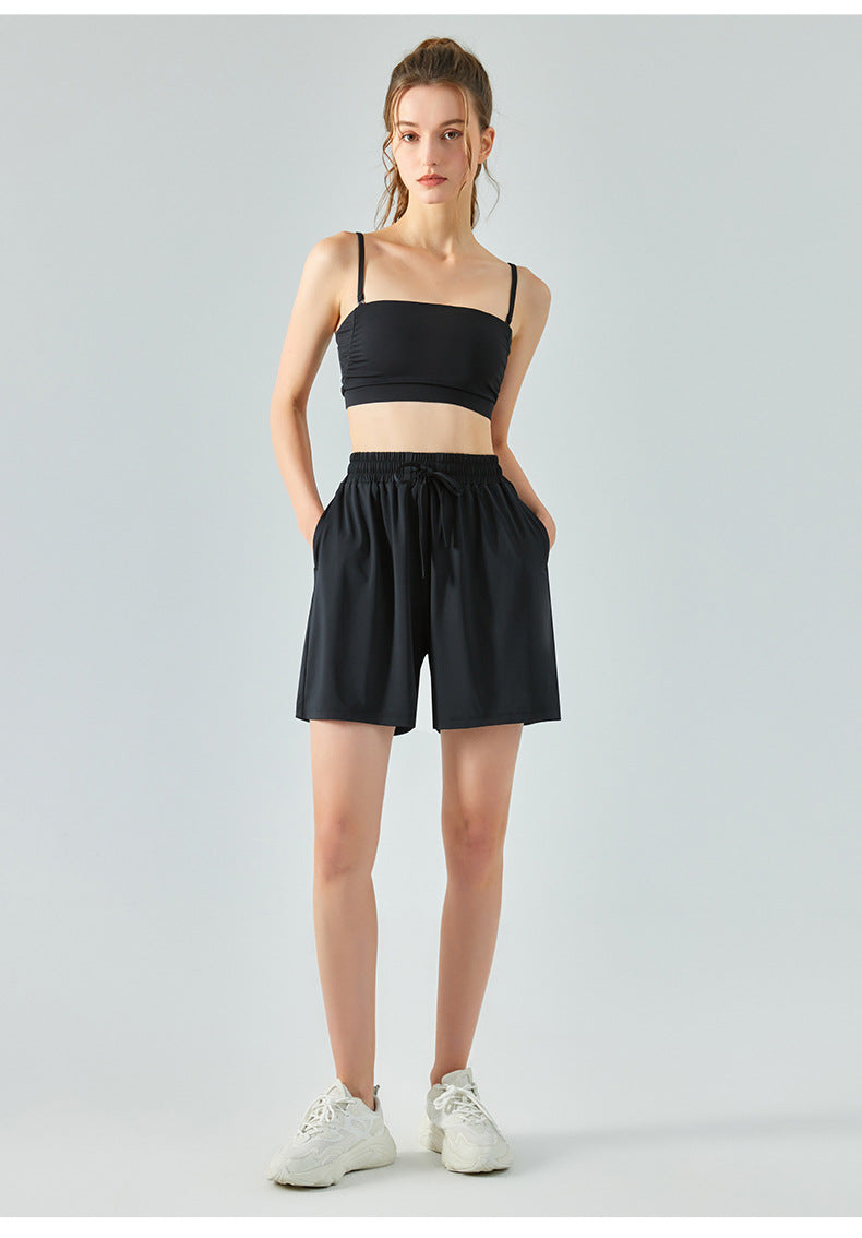 Breathable high waist shorts