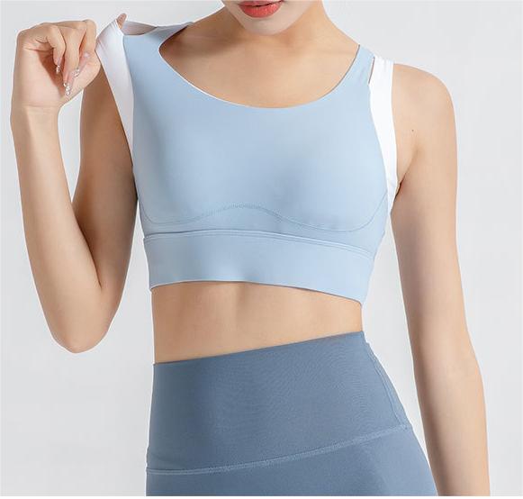 Contrast insert sports bra