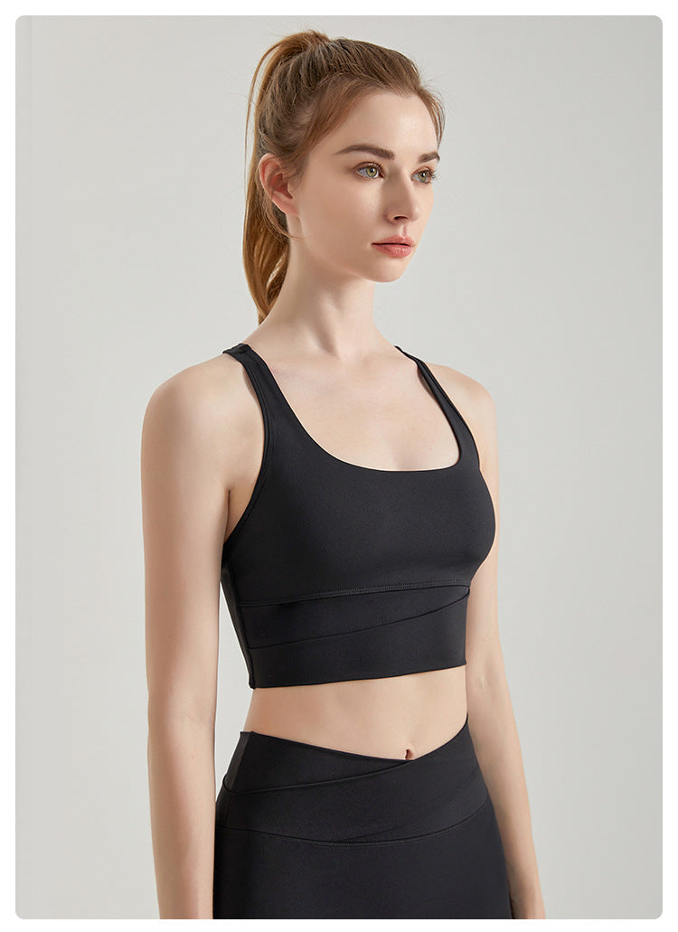 Colour block sports bra