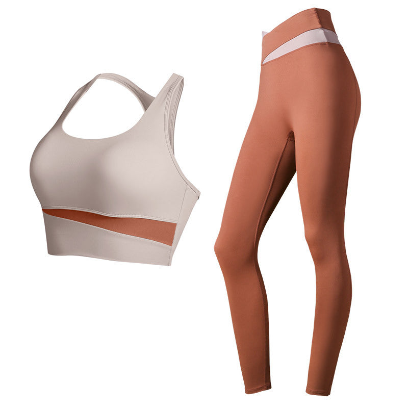 Colour block sports bra