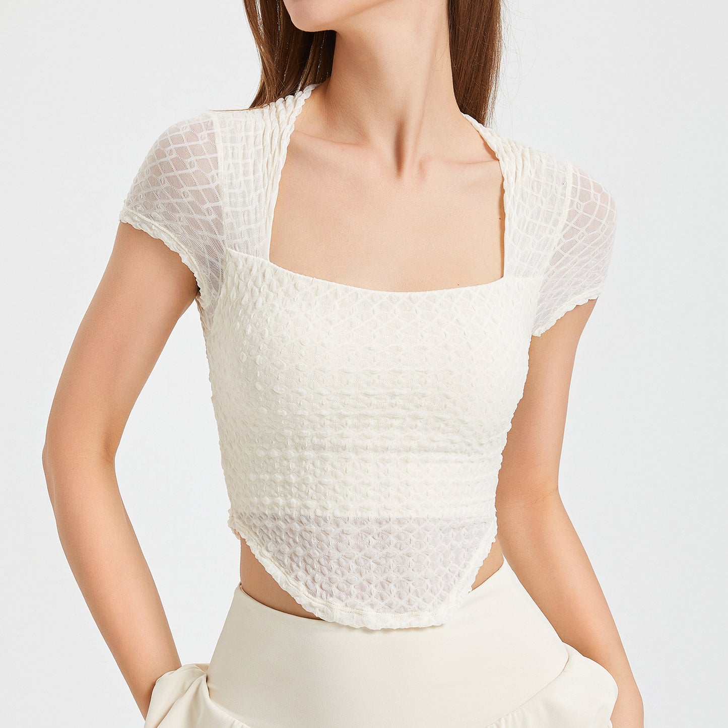 Textured padded top