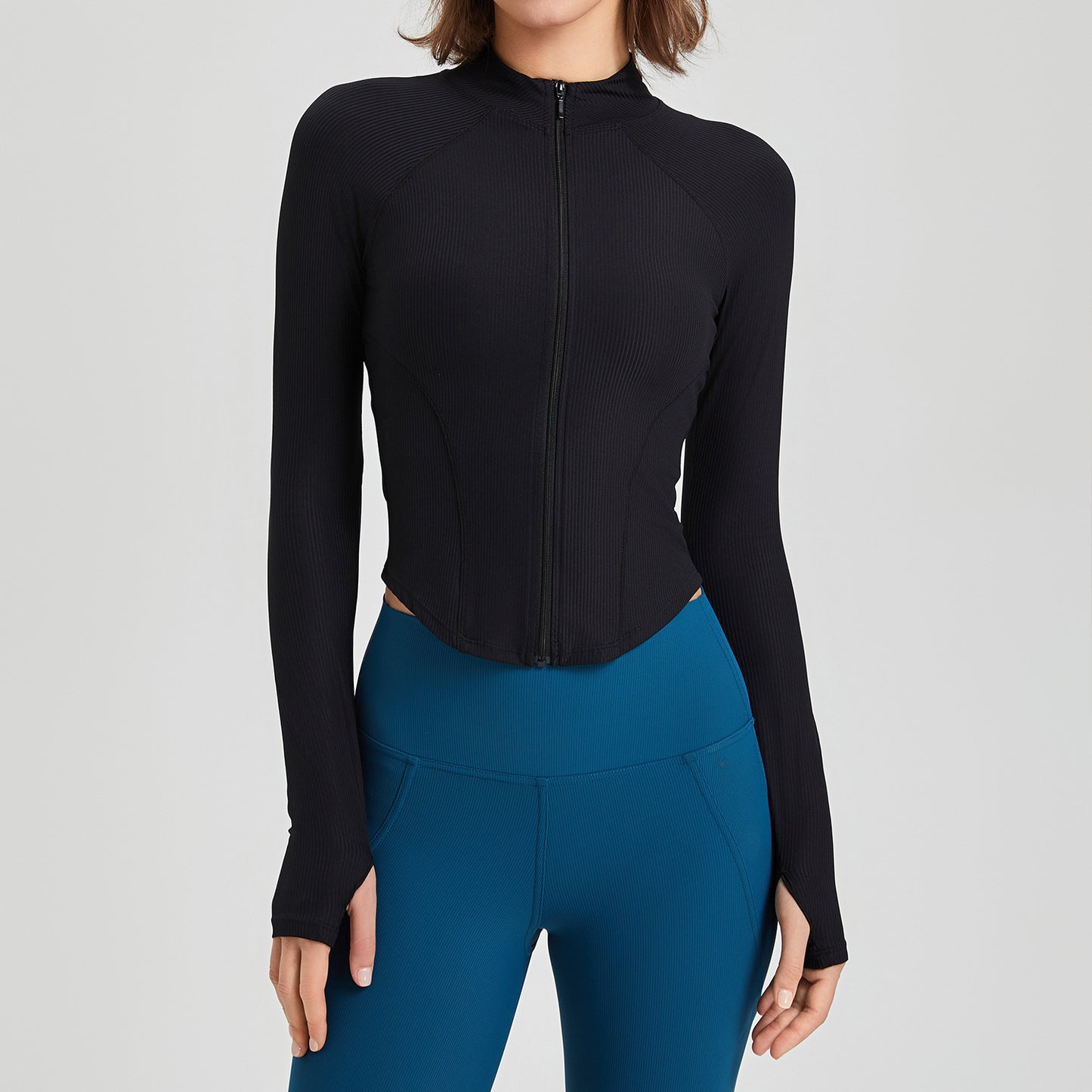 Cropped full sleeve jacket