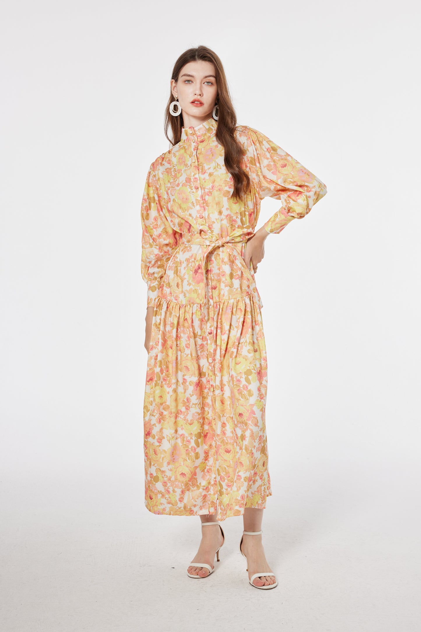 Printed maxi dress