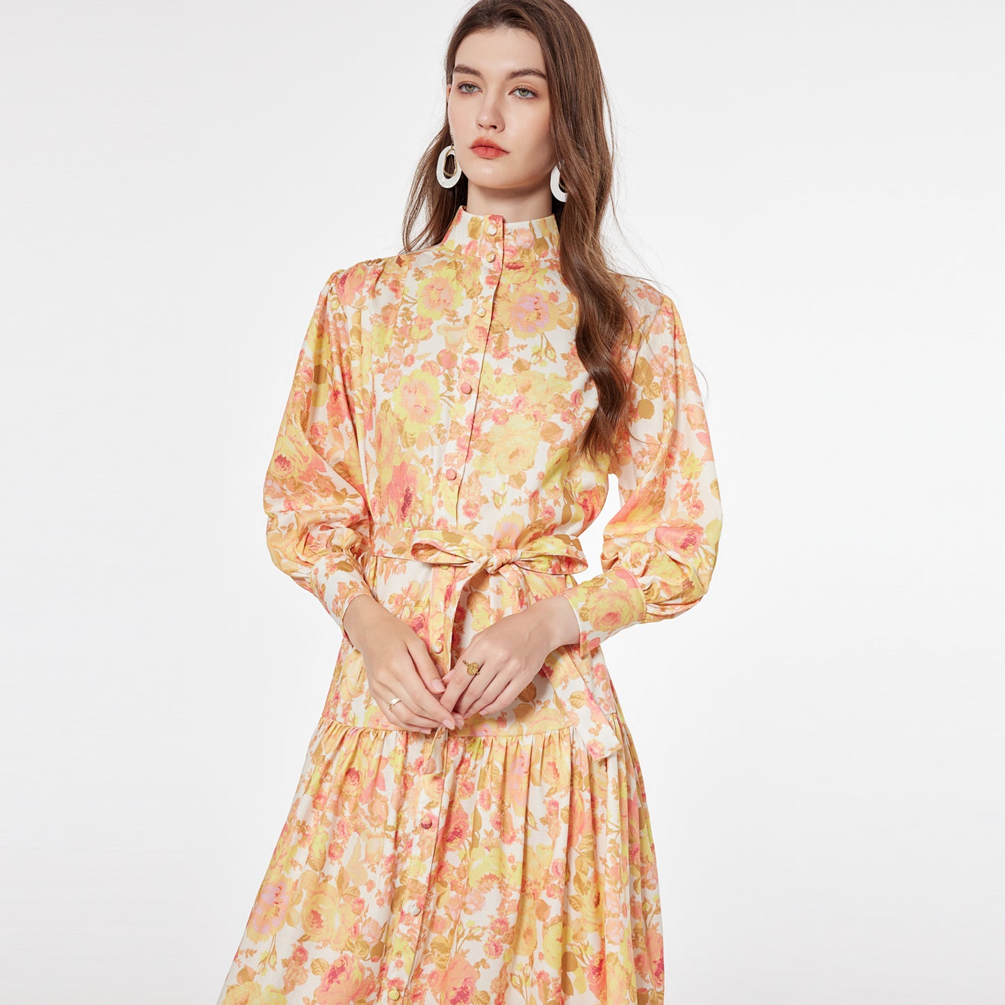 Printed maxi dress
