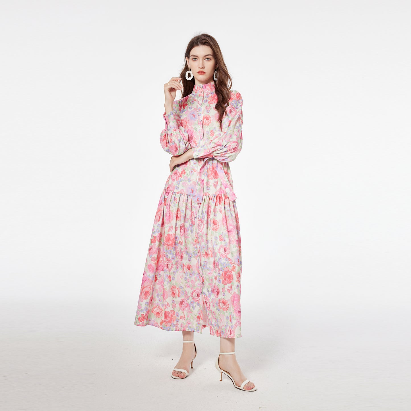 Printed maxi dress