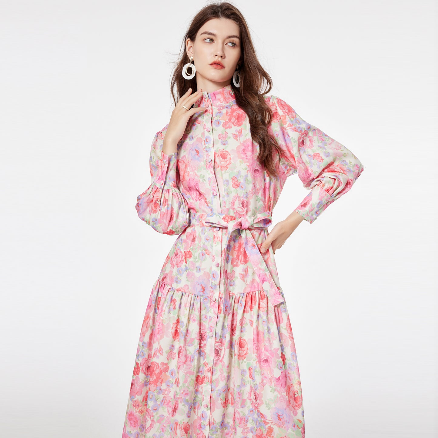 Printed maxi dress