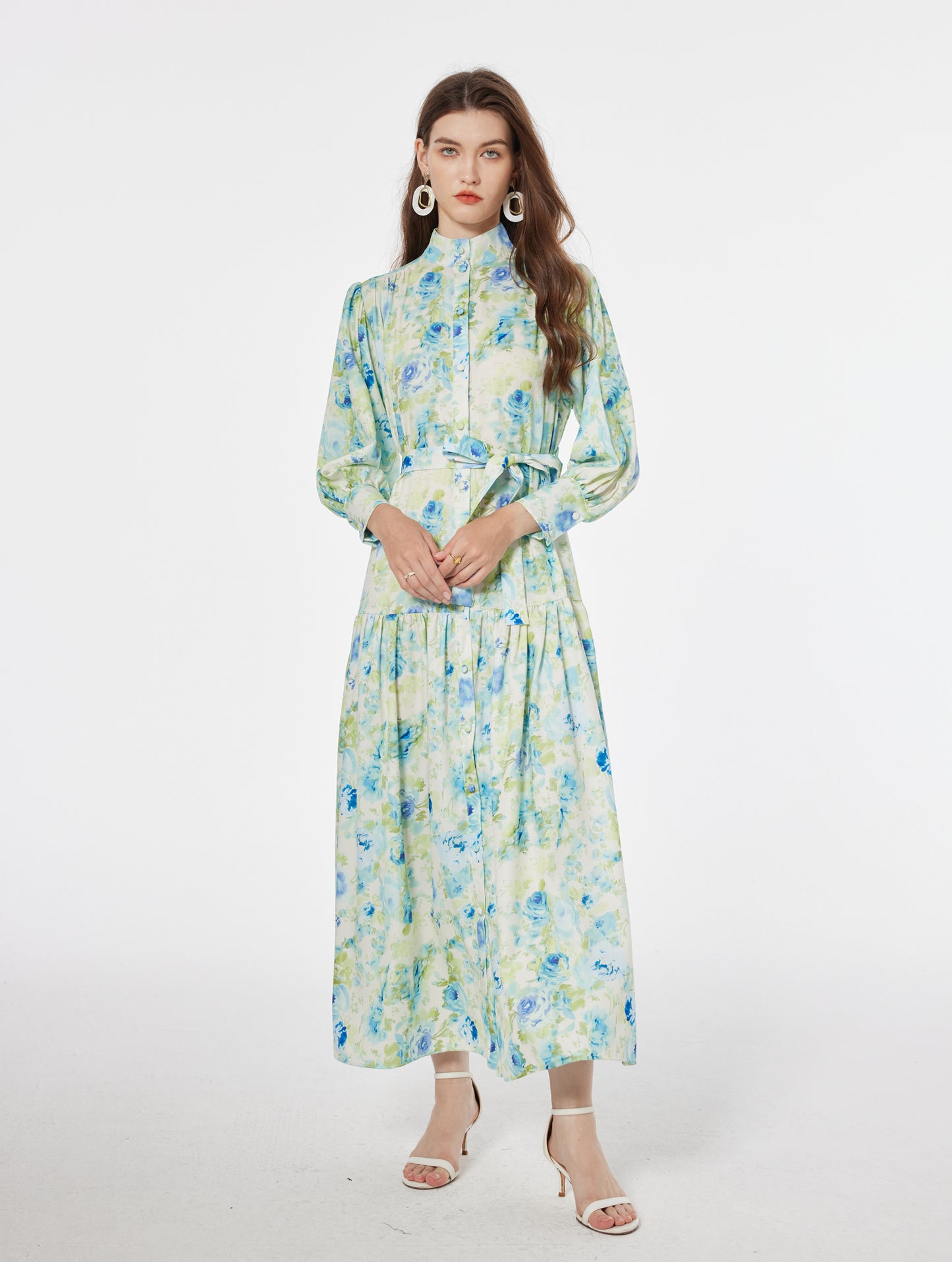 Printed maxi dress