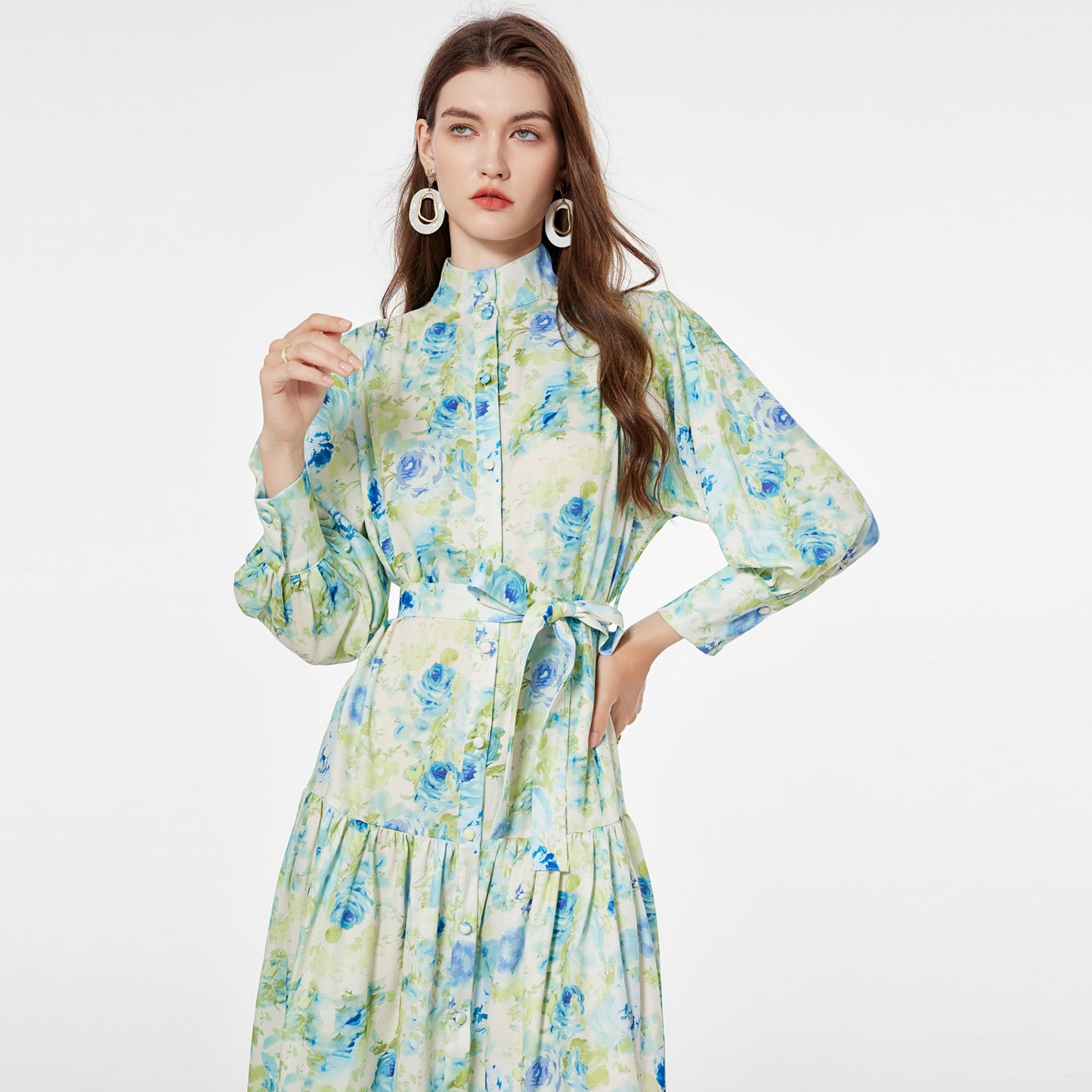 Printed maxi dress