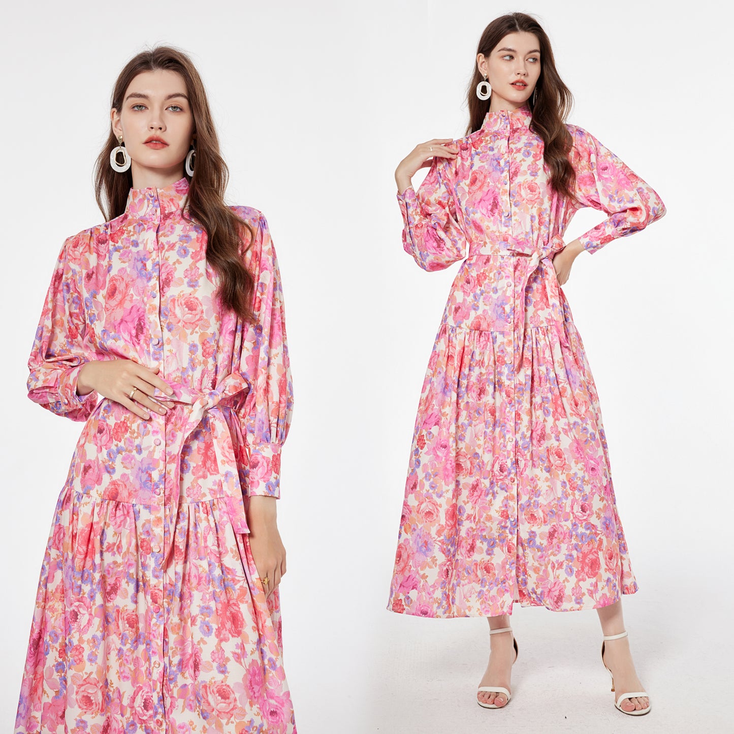 Printed maxi dress