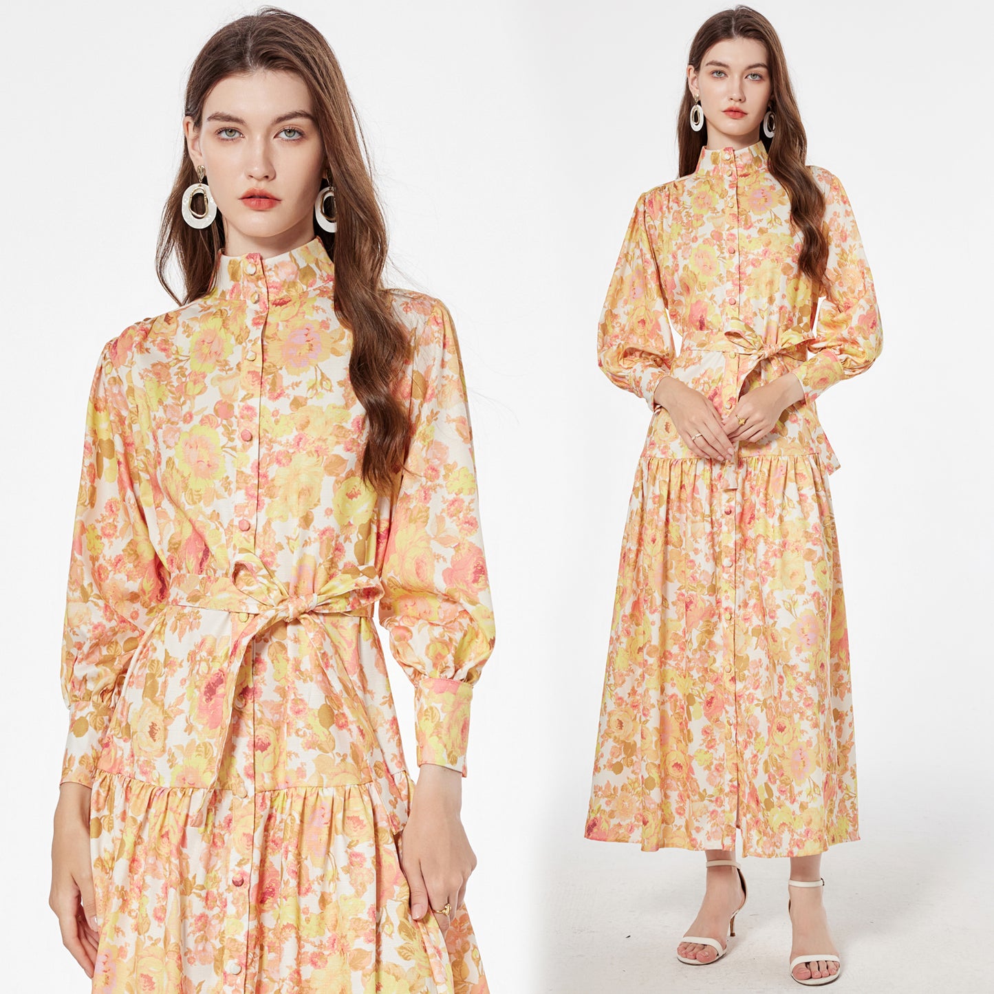 Printed maxi dress