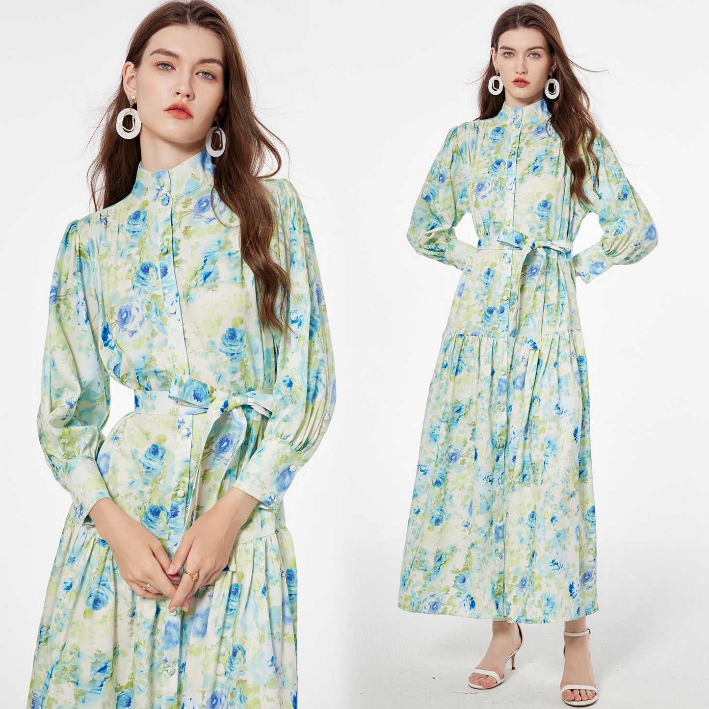 Printed maxi dress