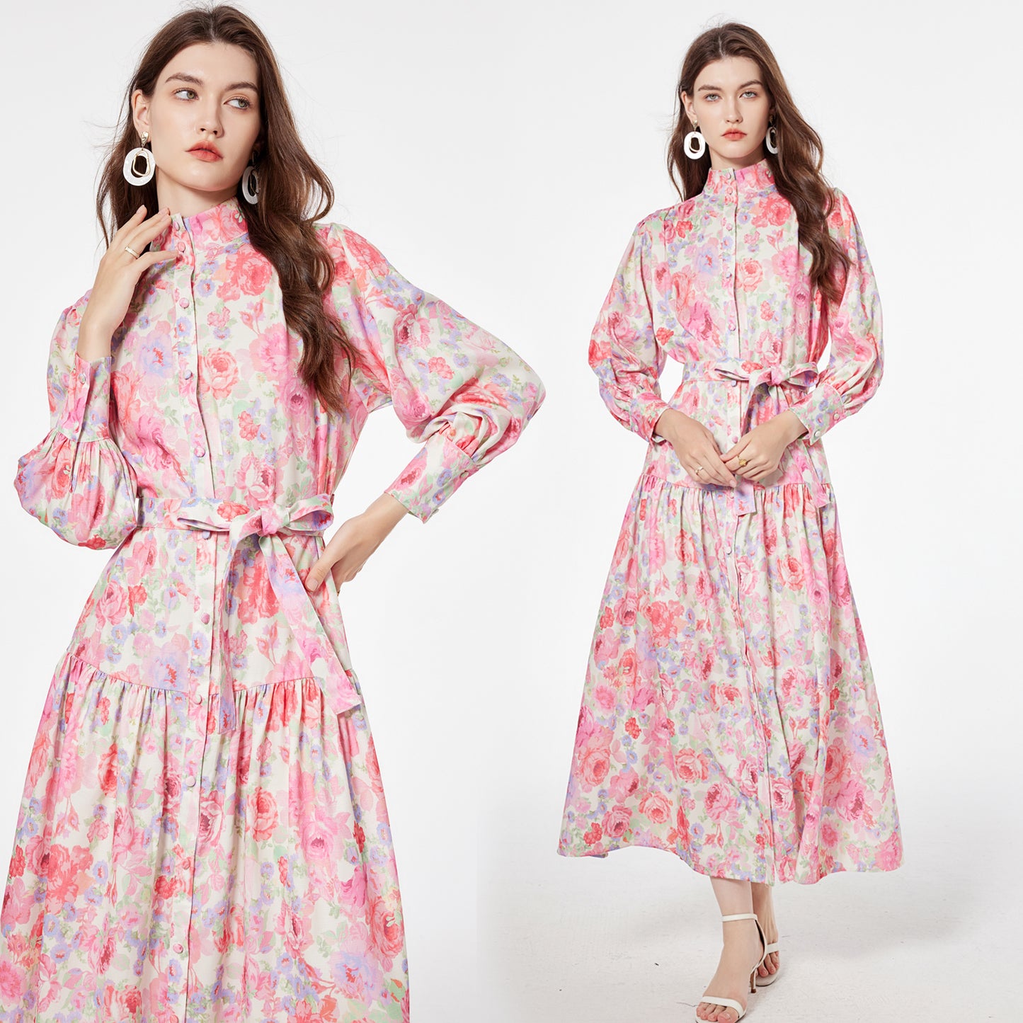 Printed maxi dress