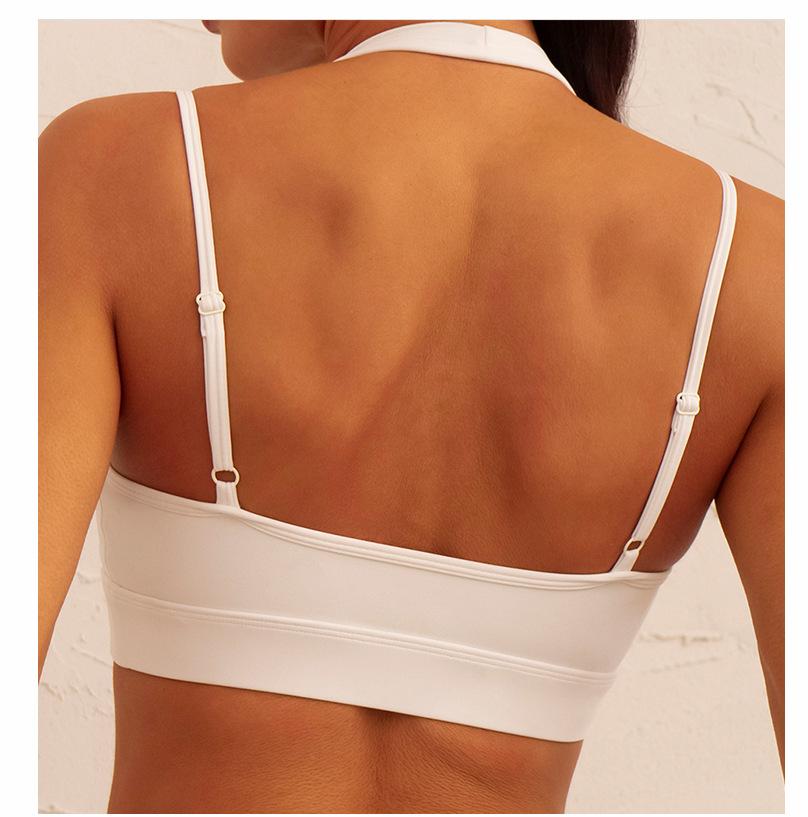 Double stap V neck bra