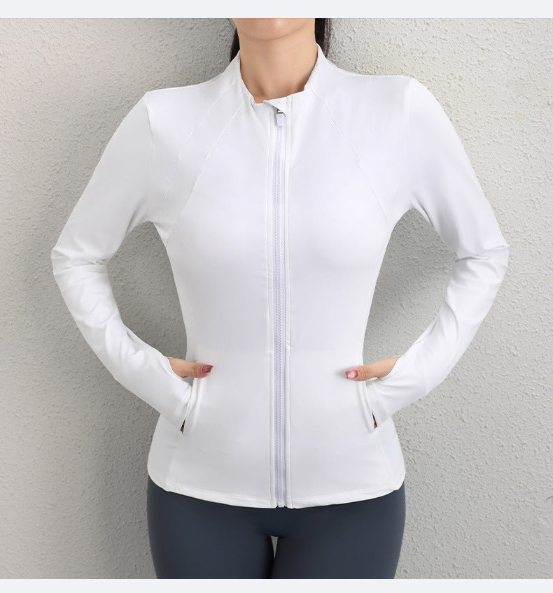 Zip front running top