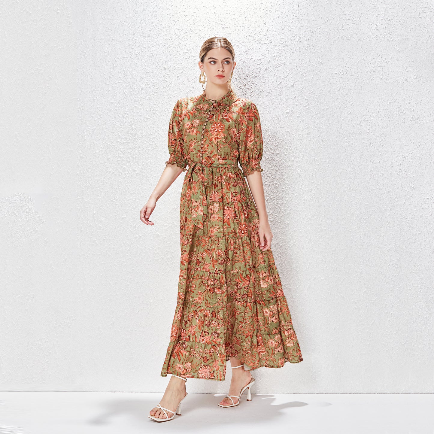 Printed maxi dress