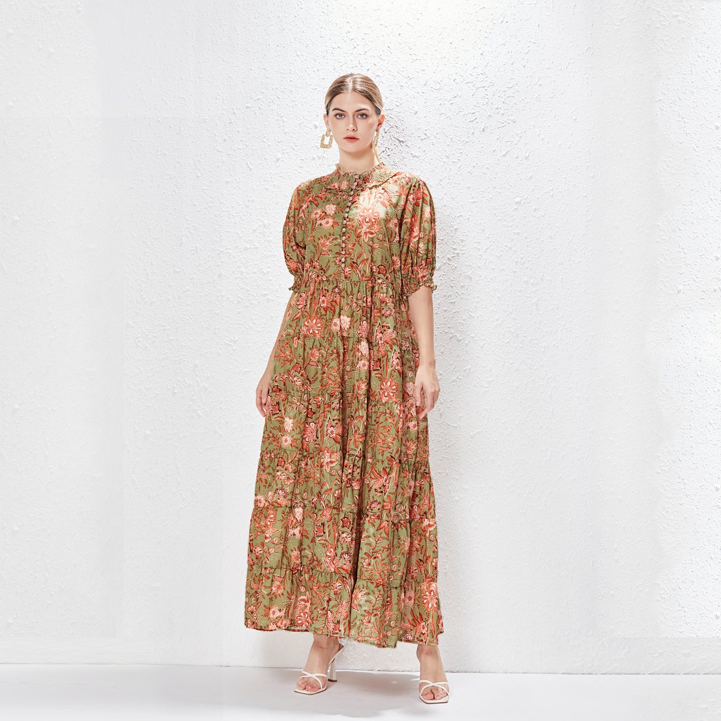 Printed maxi dress