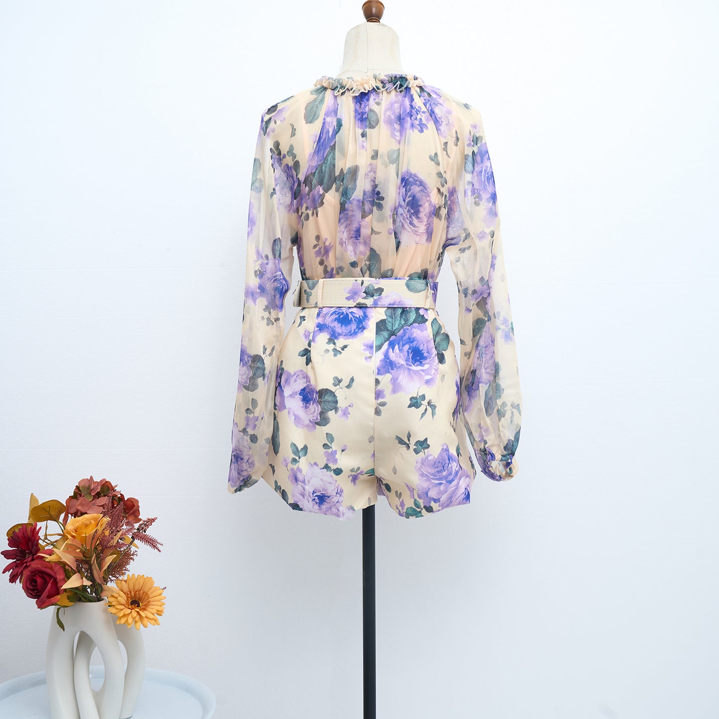 Printed matching set with belt