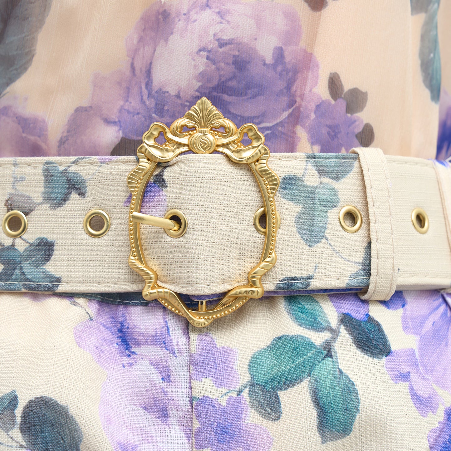 Printed matching set with belt