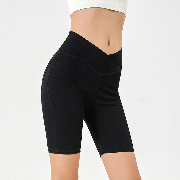 Denim look cycling shorts