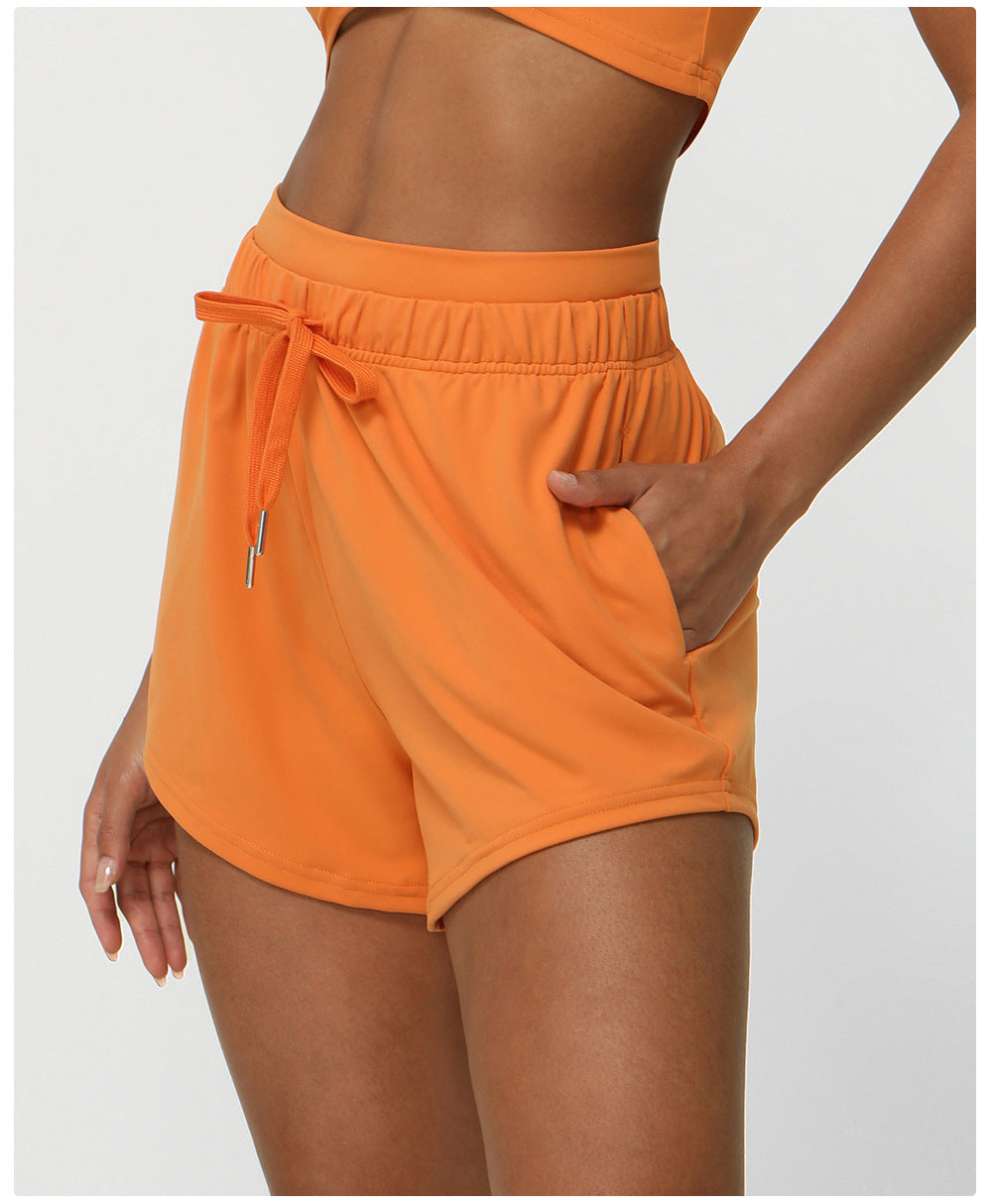 Running shorts with pockets