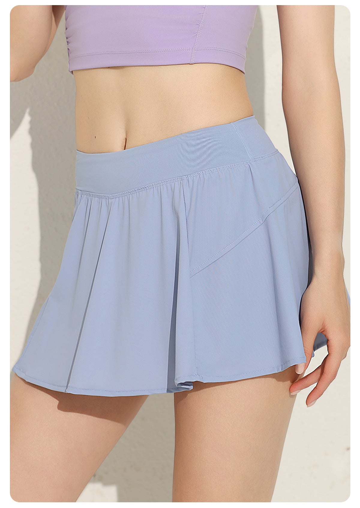 Pleated skort