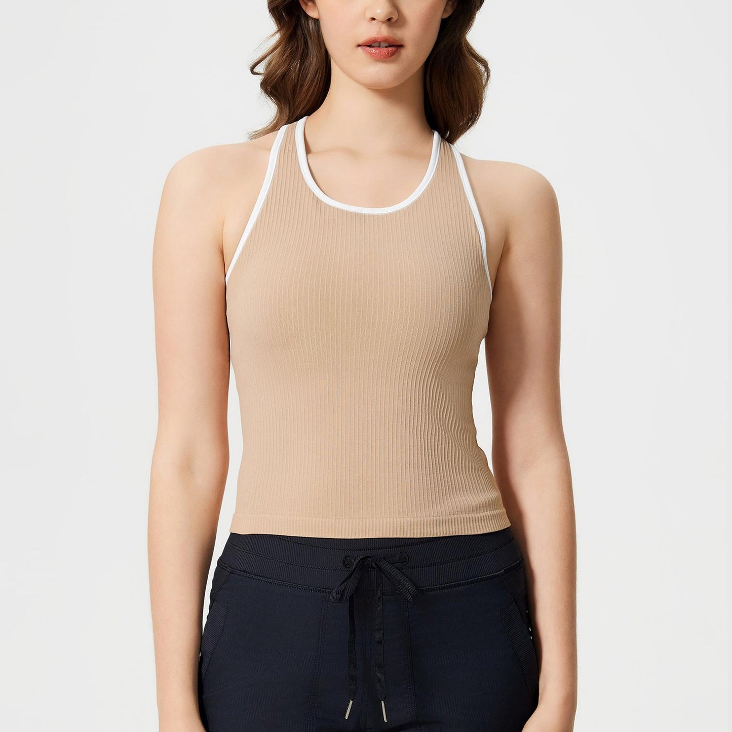 Contrast trim vest