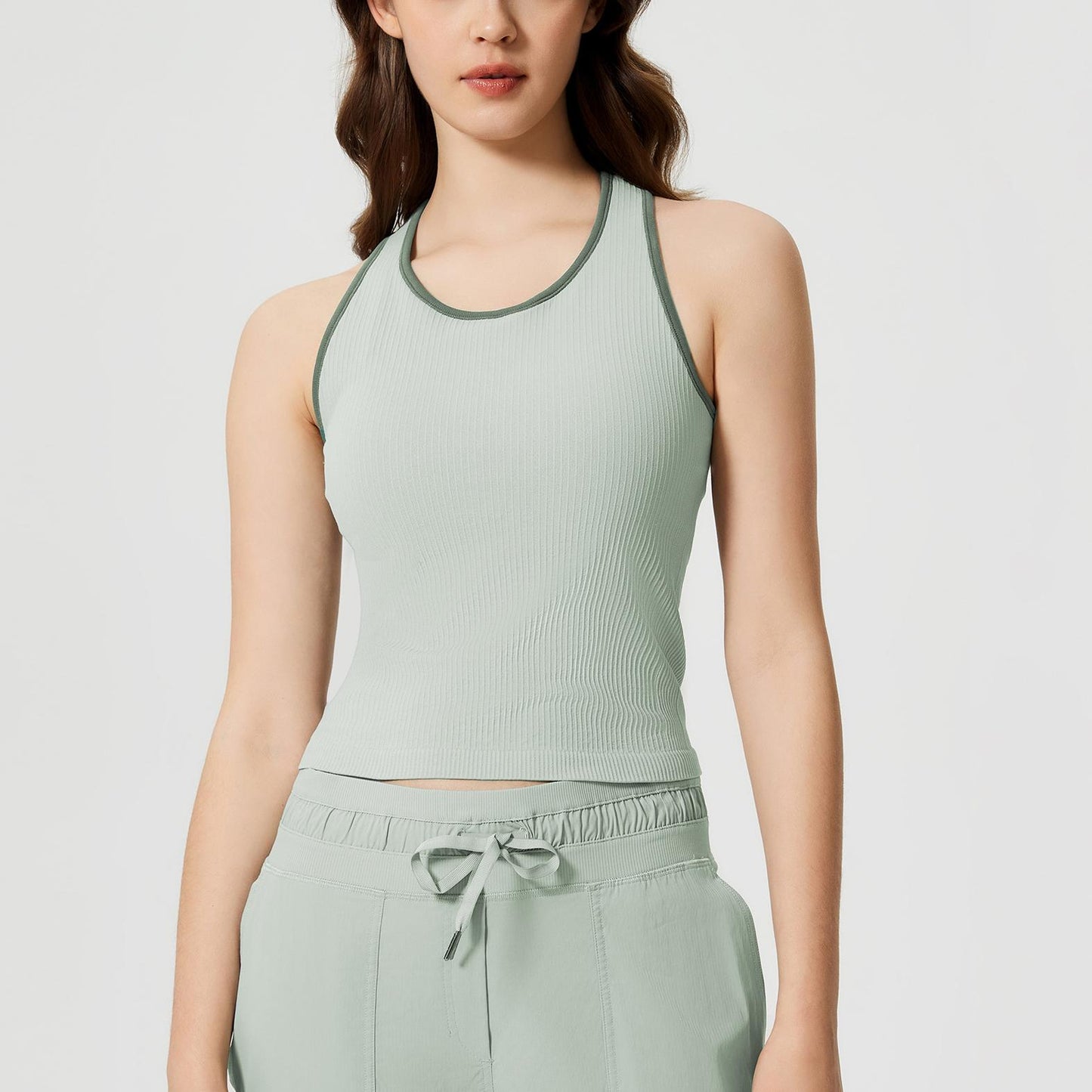 Contrast trim vest