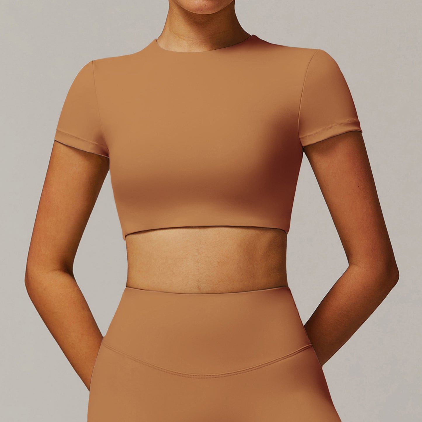 Short sleeve cropped top