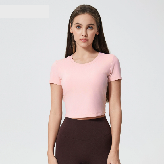Drawstring back cropped top