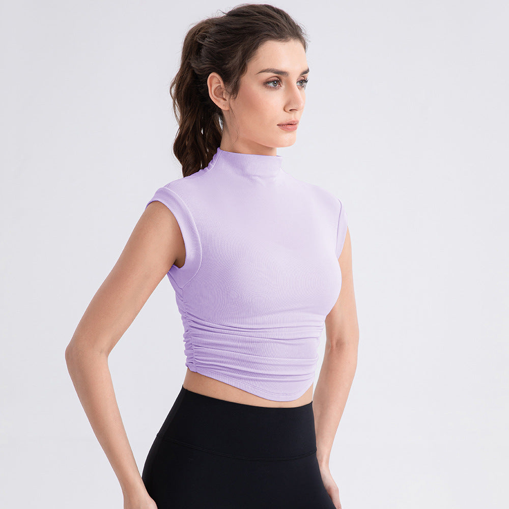 Turtleneck cropped top