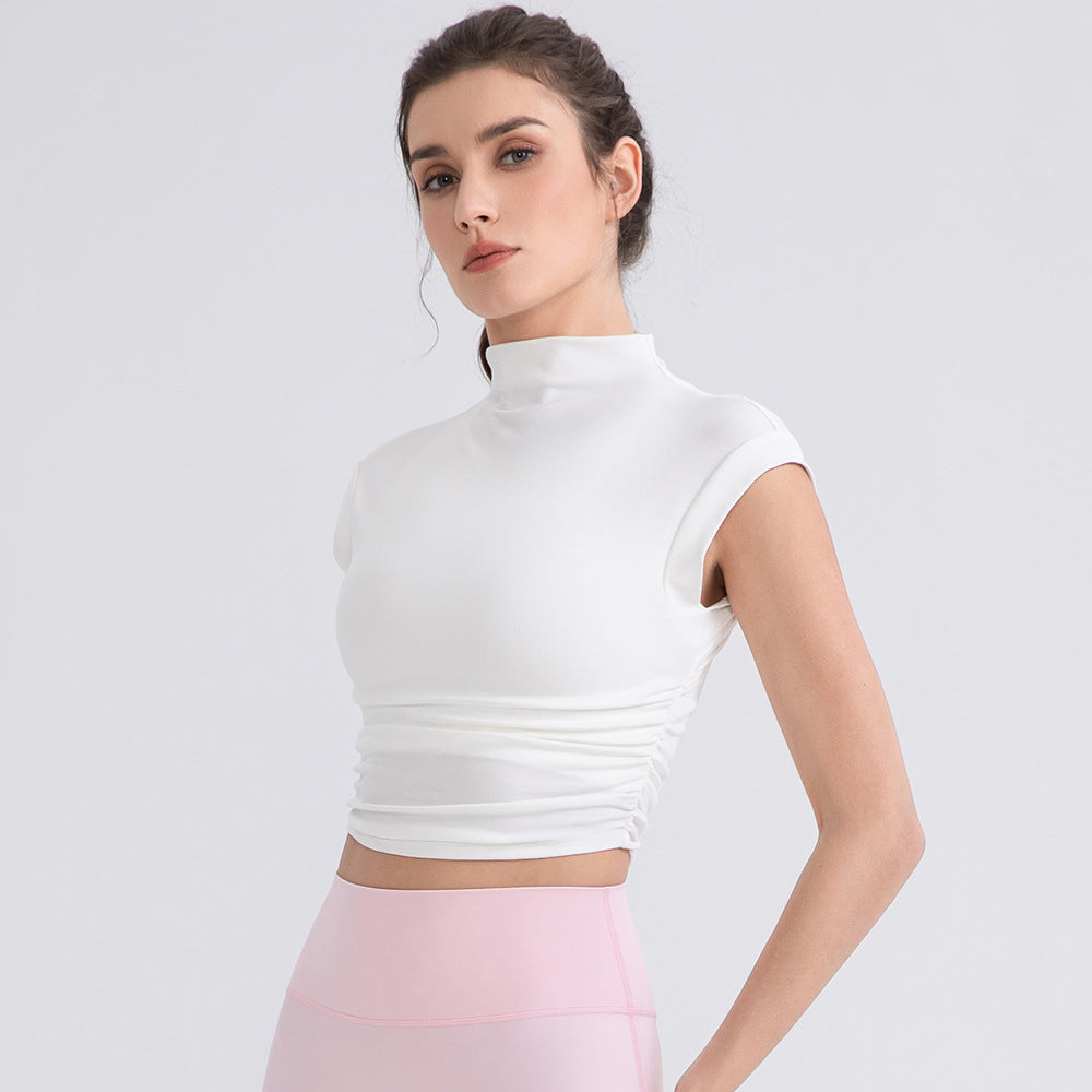Turtleneck cropped top