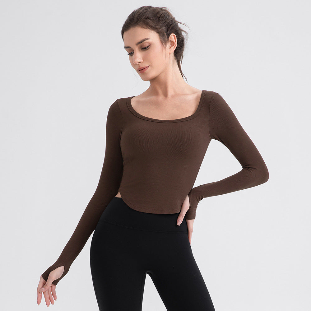 Full sleeve cropped top