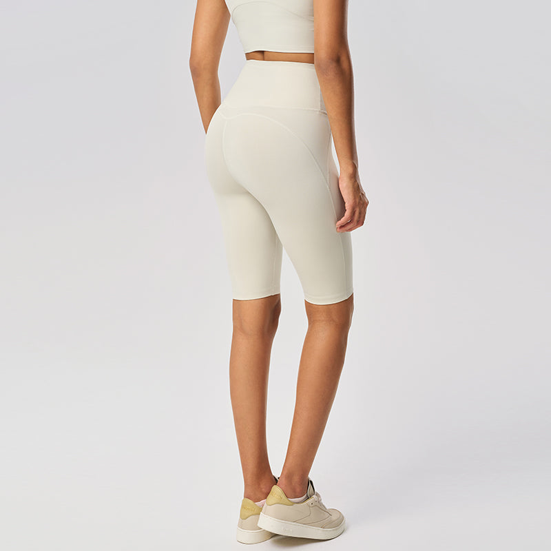 High-rise biker shorts