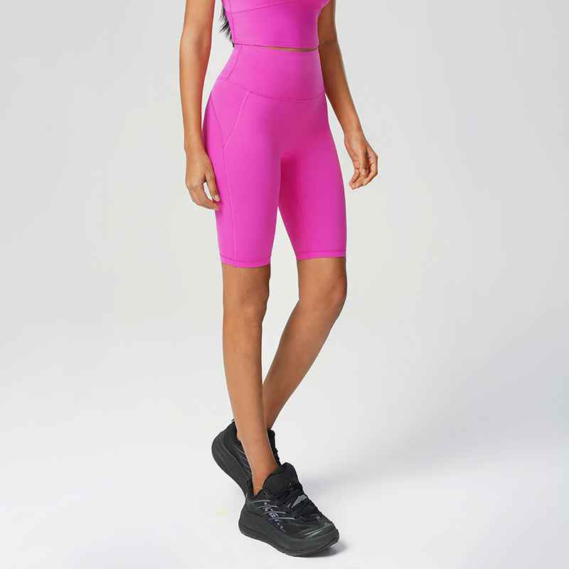 High-rise biker shorts