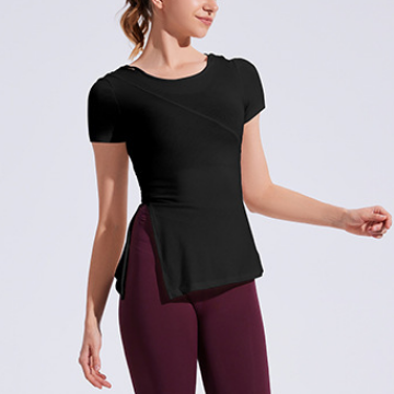 Slim Fit Hooded T shirt with side slit